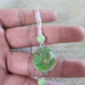 Glass Ball Dried Dandelion Bracelets Ceramic  Hand
